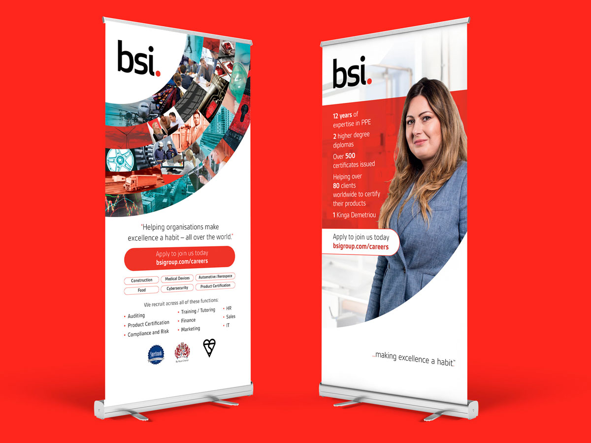 BSI HR pull-up banners